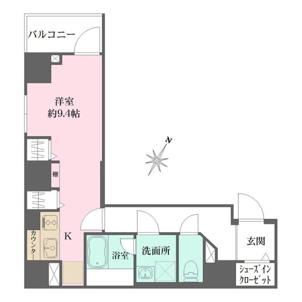 ＷＨＡＲＦ文京茗荷谷　202号室［ペット可］の間取り図