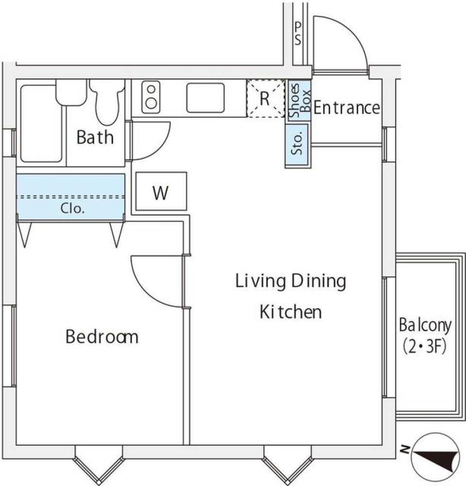 恕庵南麻布　302号室の間取り図