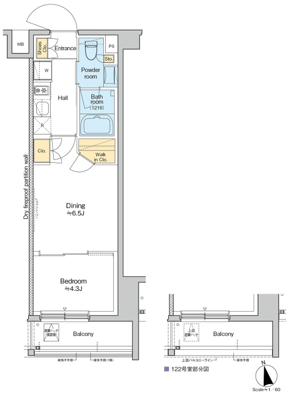 RESIDENCE　KOENJI　122号室［ペット可］の間取り図