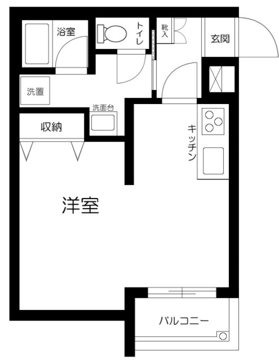 THE　FOURTEEN　301号室の間取り図