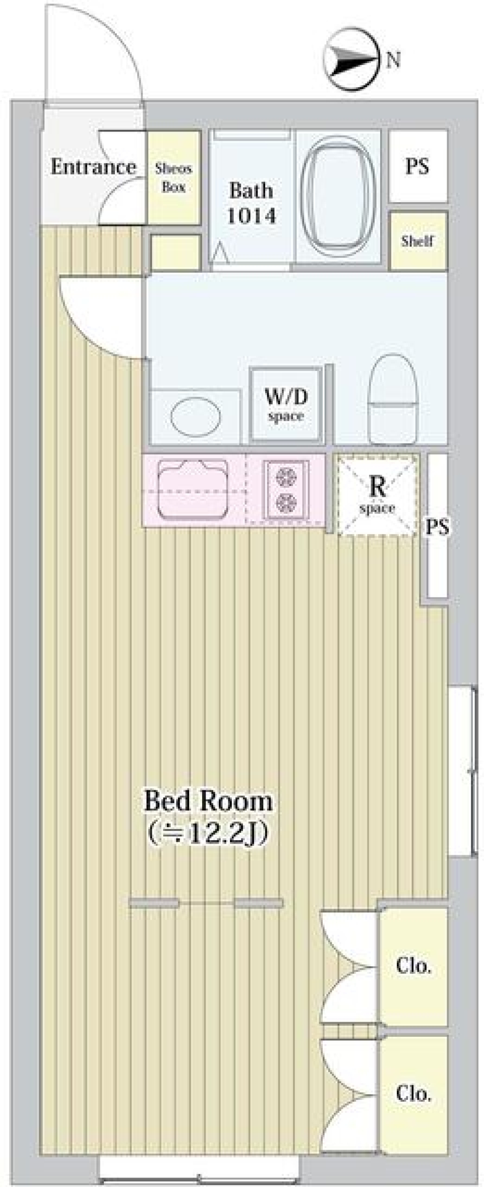 ラペルラ世田谷赤堤　401号室の間取り図