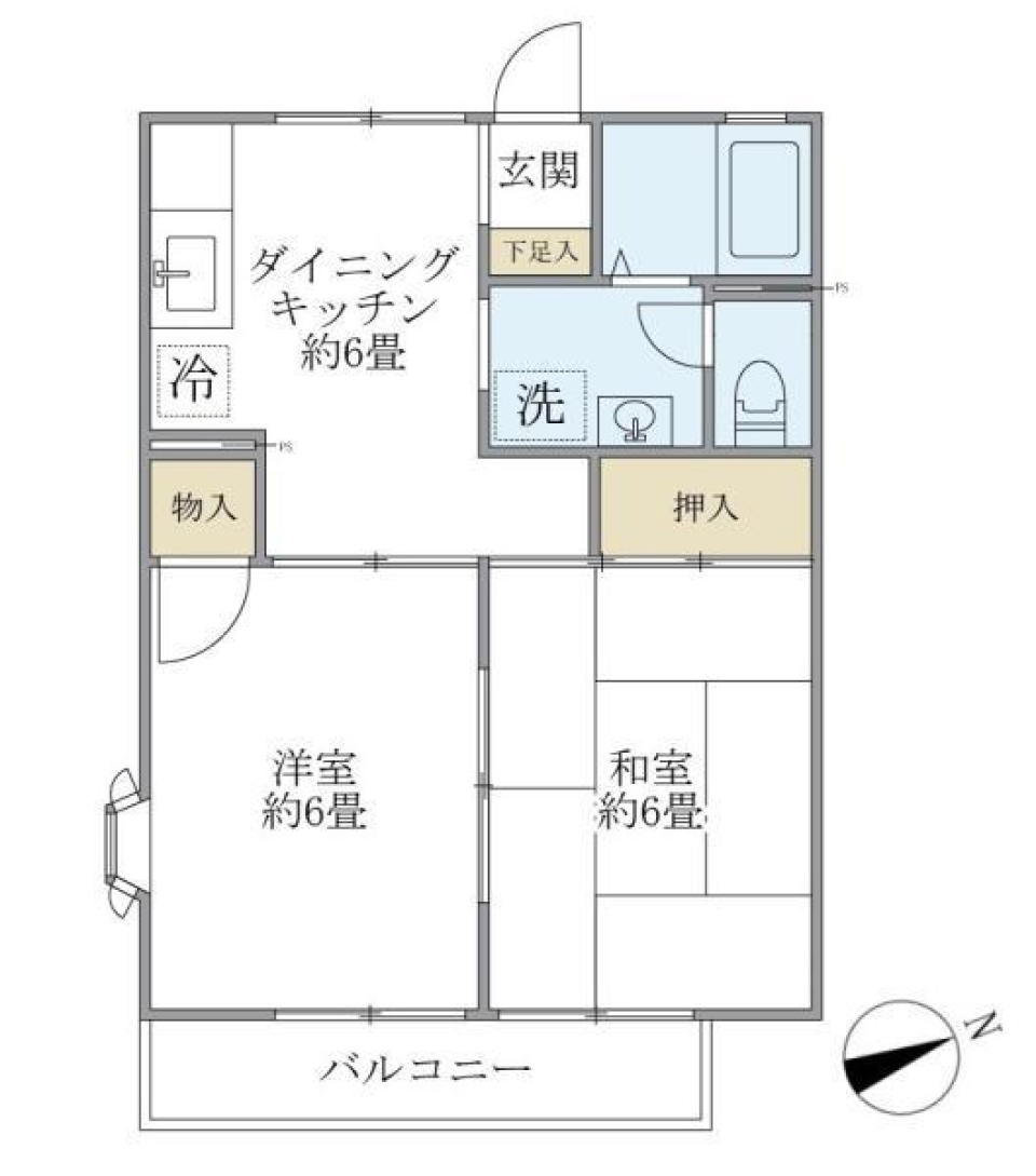 ルミエール　101号室の間取り図