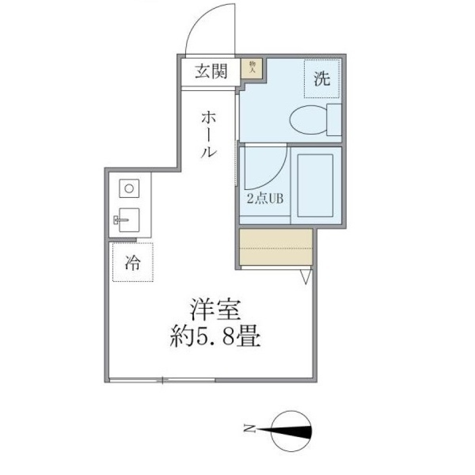 フェリーチェ高円寺Ｄ　302号室の間取り図