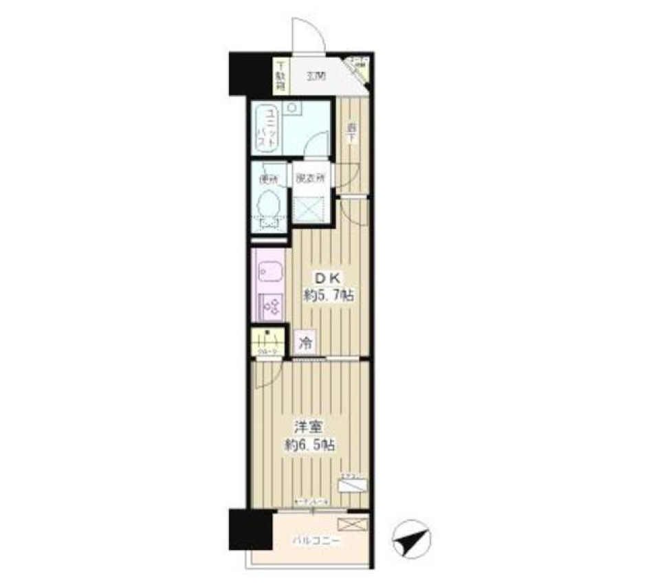 パロス千駄木　306号室の間取り図