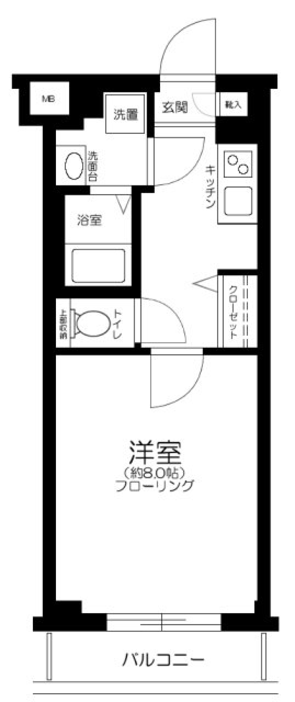 メイクスデザイン池袋パークサイド　306号室の間取り図