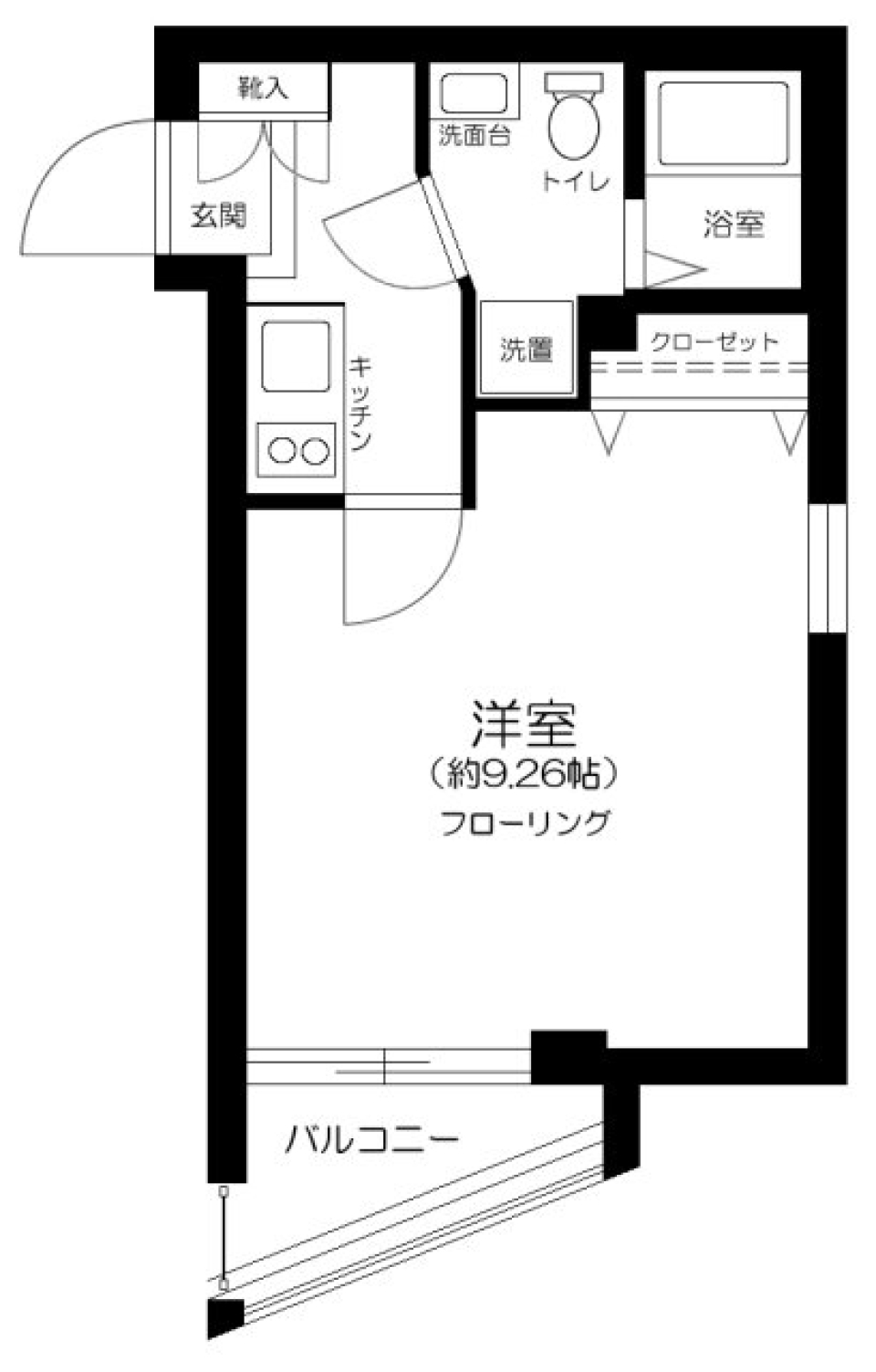 ビバリーホームズ千歳烏山　404号室の間取り図