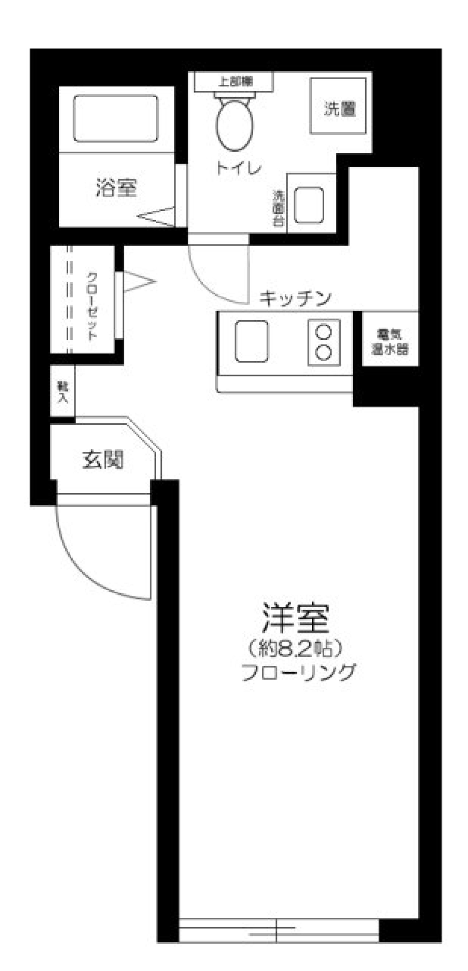 Ruygo Oshiage　B1B号室の間取り図