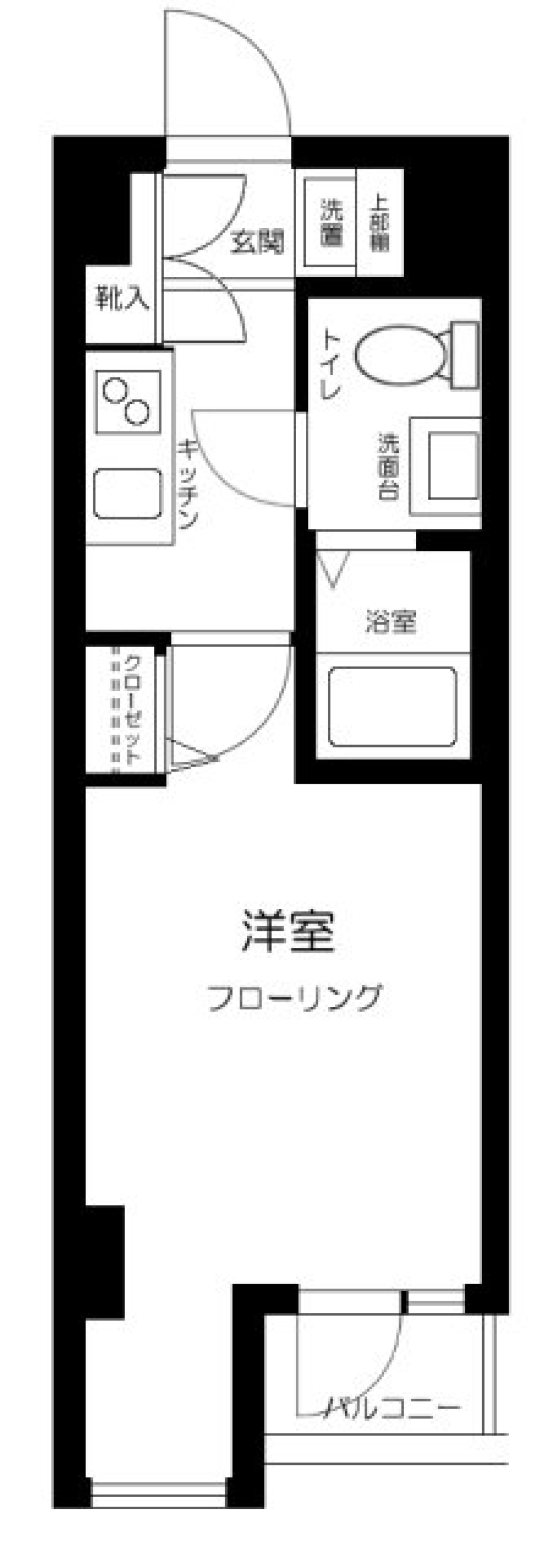 スカイコート神楽坂参番館　209号室の間取り図