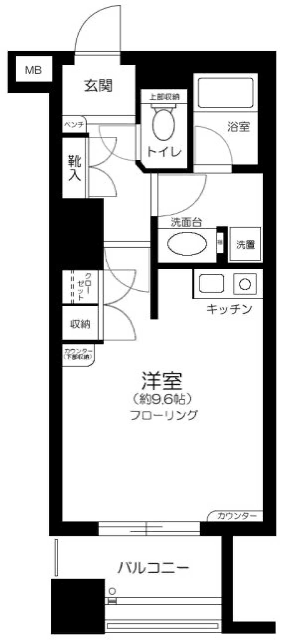 ファミール浅草シティウエスト　502号室の間取り図