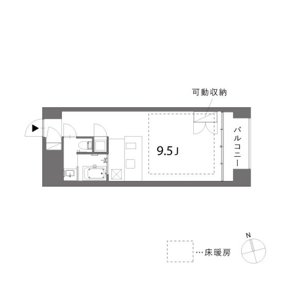 est 602号室の間取り図