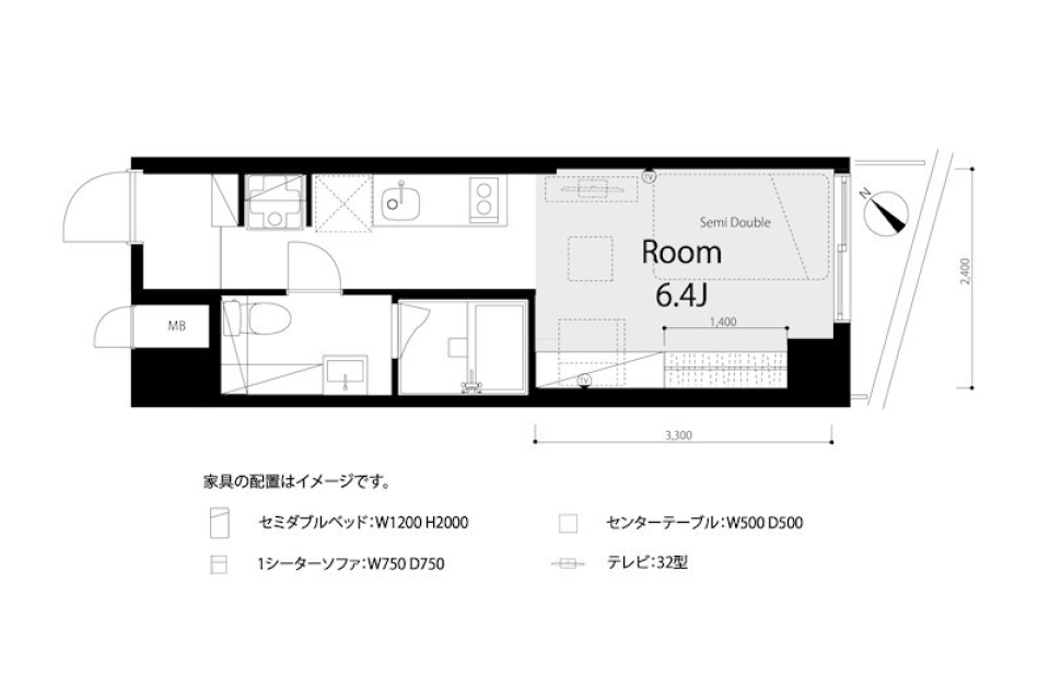 ライオンズマンション小竹向原第二 202号室の間取り図