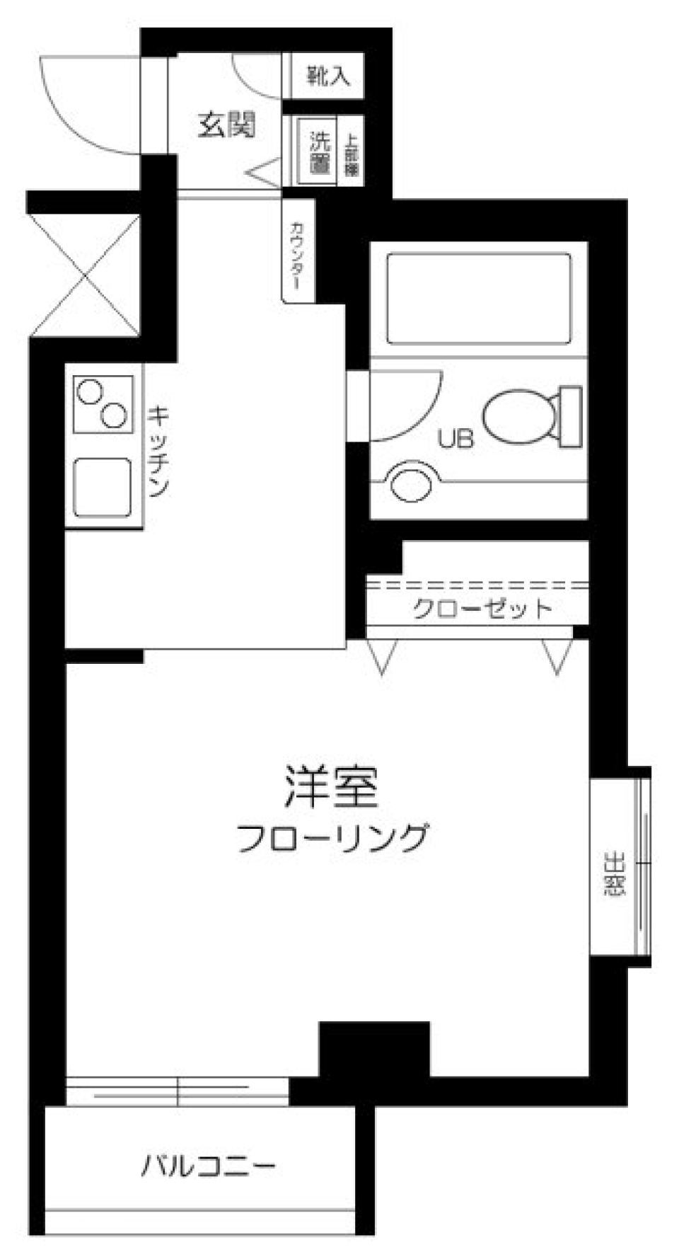 メトロフォート　701号室の間取り図