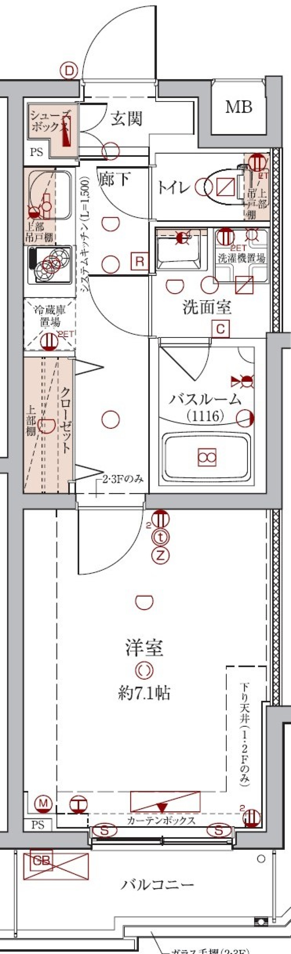 クレヴィスタ練馬桜台　302号室［ペット可］の間取り図