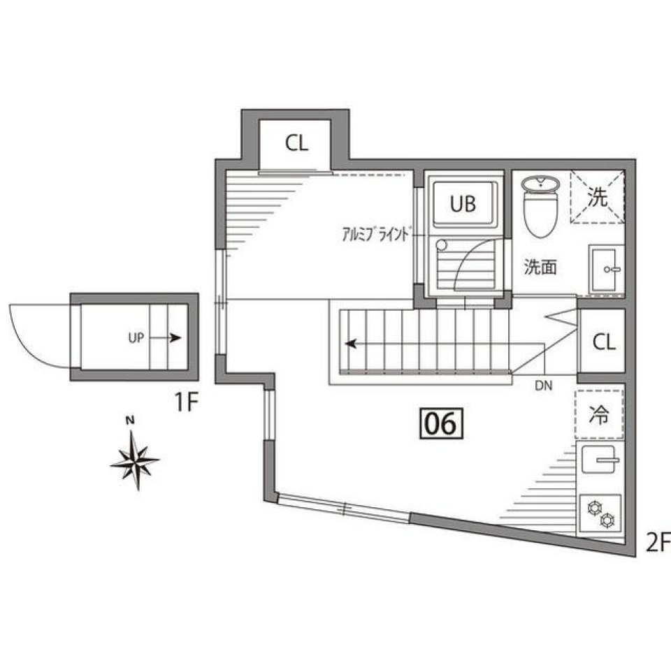 TERRACE自由が丘　06号室の間取り図