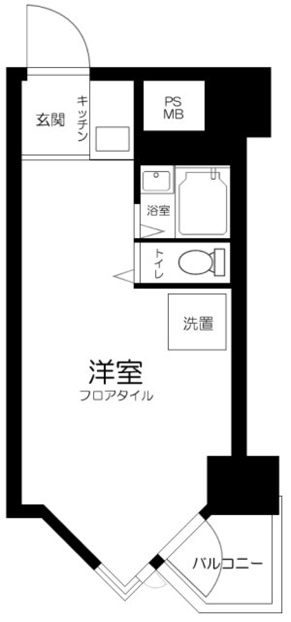 東京ベイビュウ　222号室の間取り図