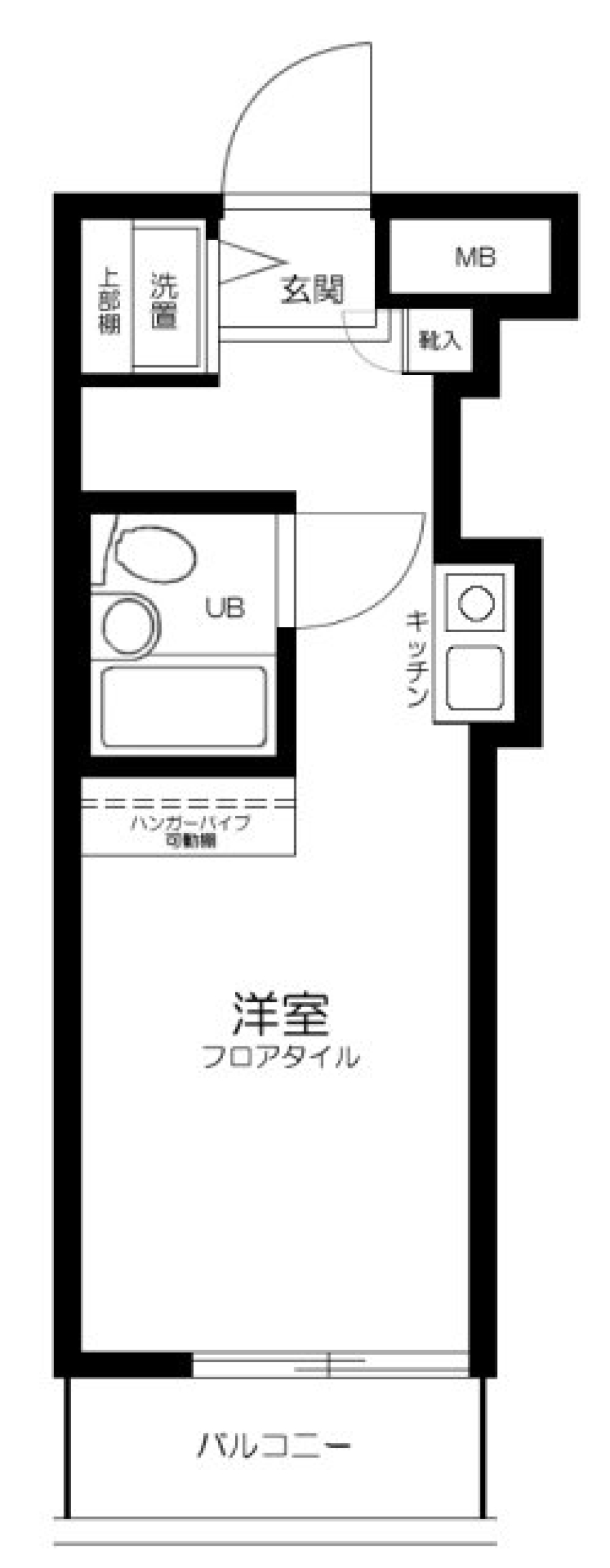 トップ桜新町第２　305号室の間取り図