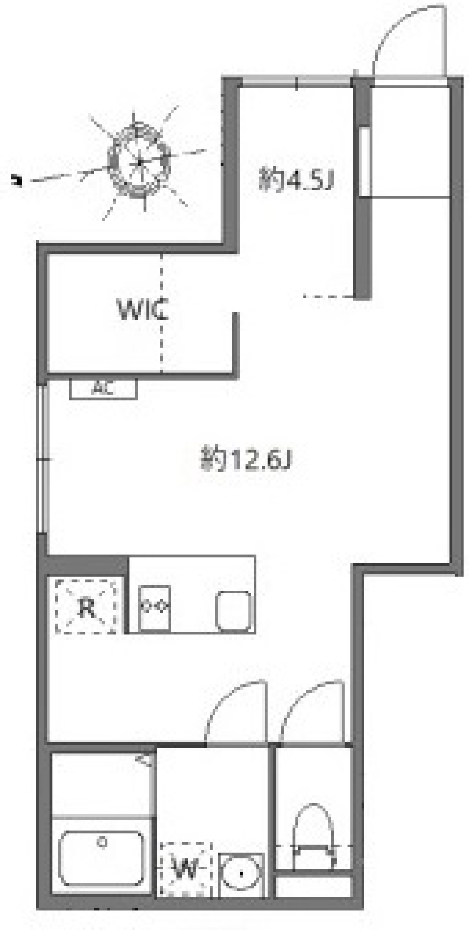 アピチェ戸越銀座　103号室［新築］の間取り図