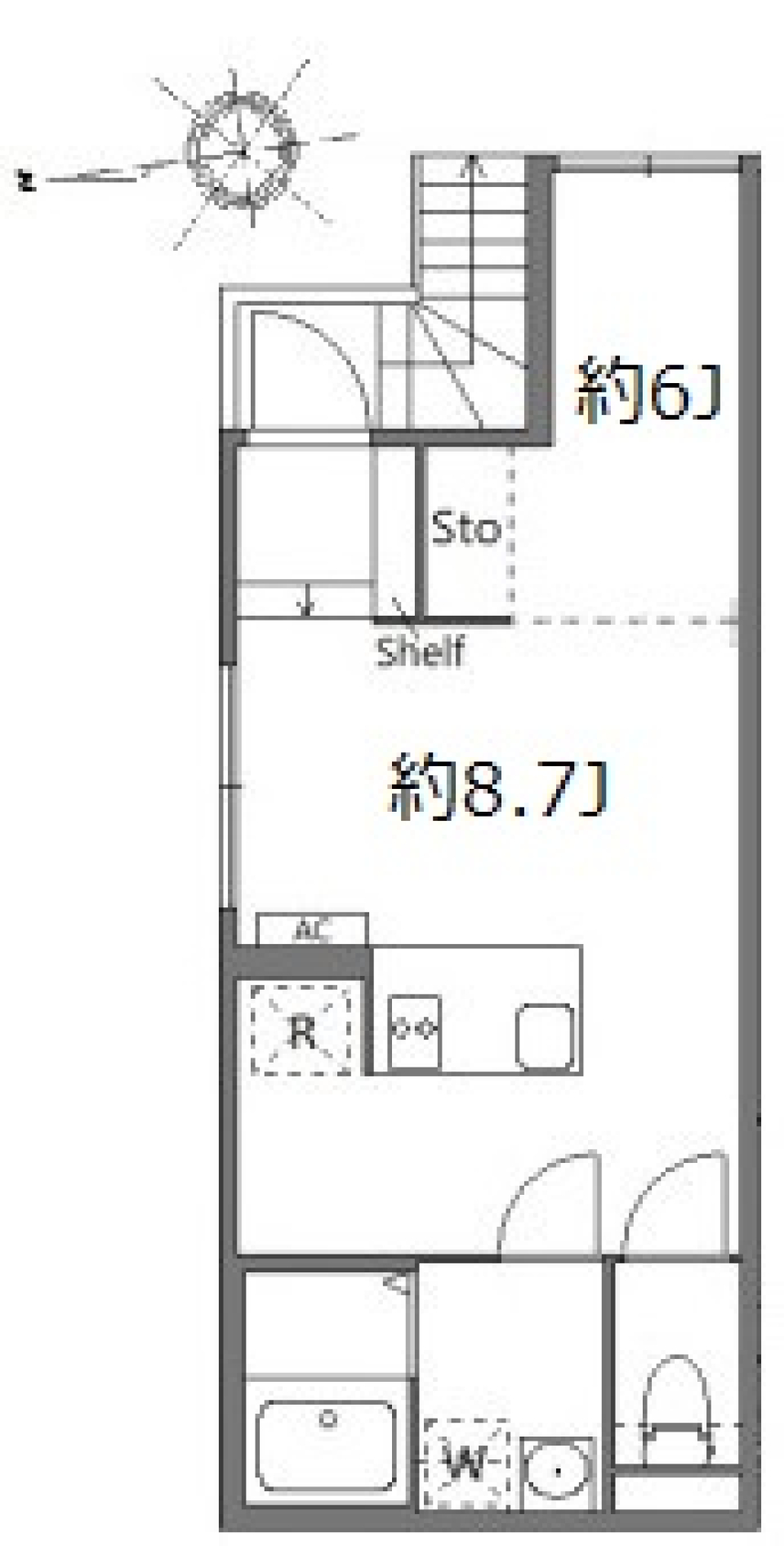 アピチェ戸越銀座　203号室［新築］の間取り図