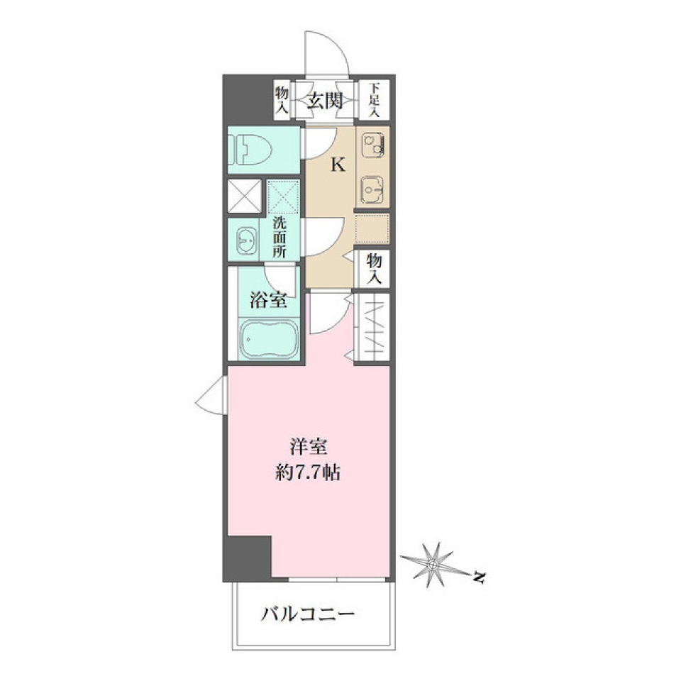 ＷＨＡＲＦ森下　603号室［ペット可］の間取り図