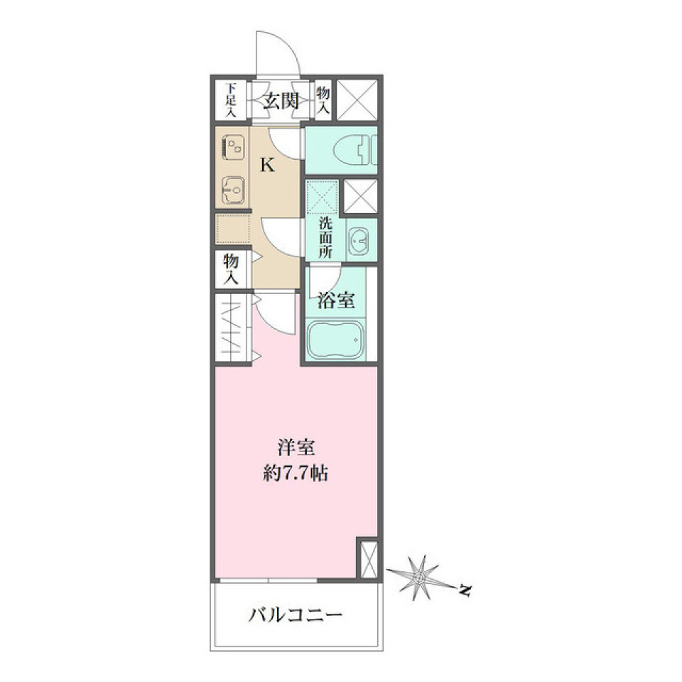 ＷＨＡＲＦ森下　602号室［ペット可］の間取り図