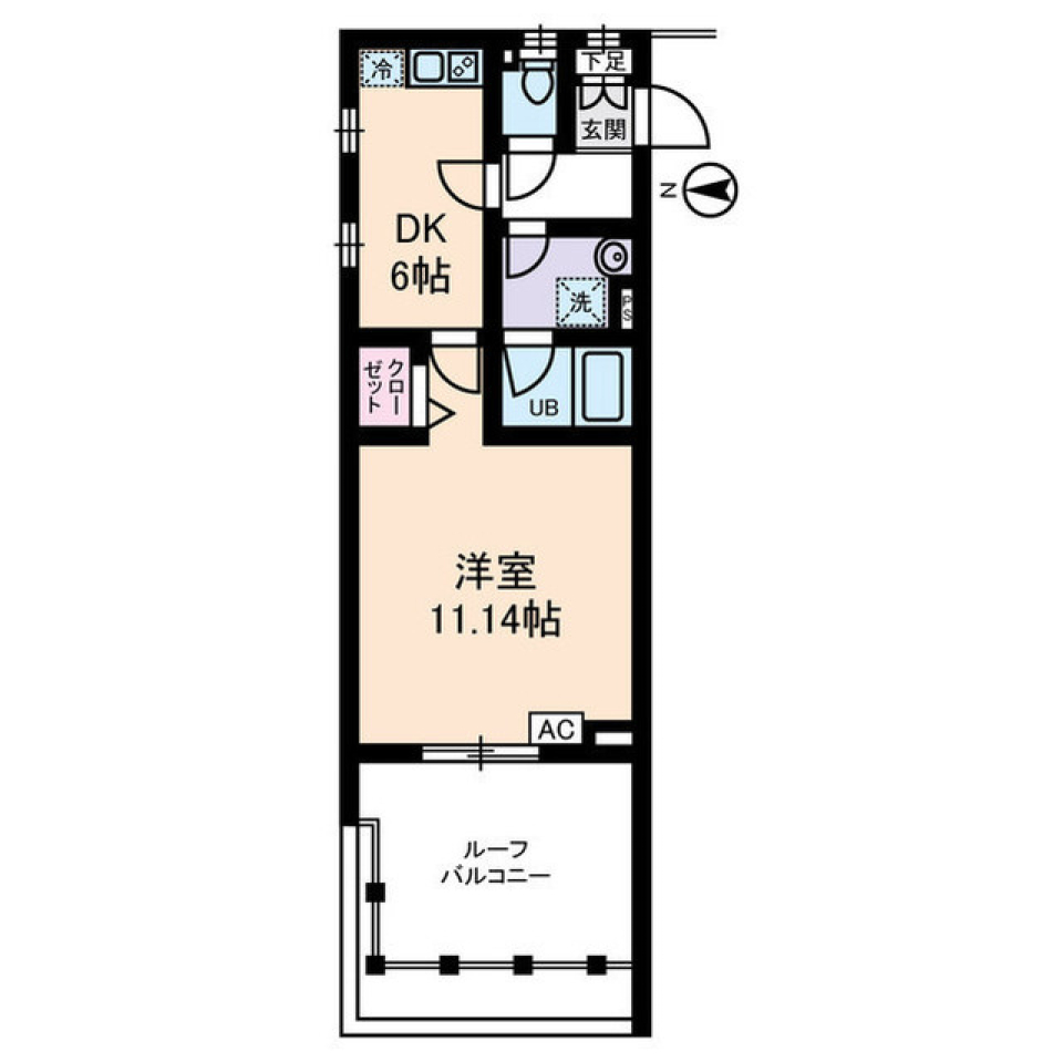 アイビー広尾　301号室の間取り図