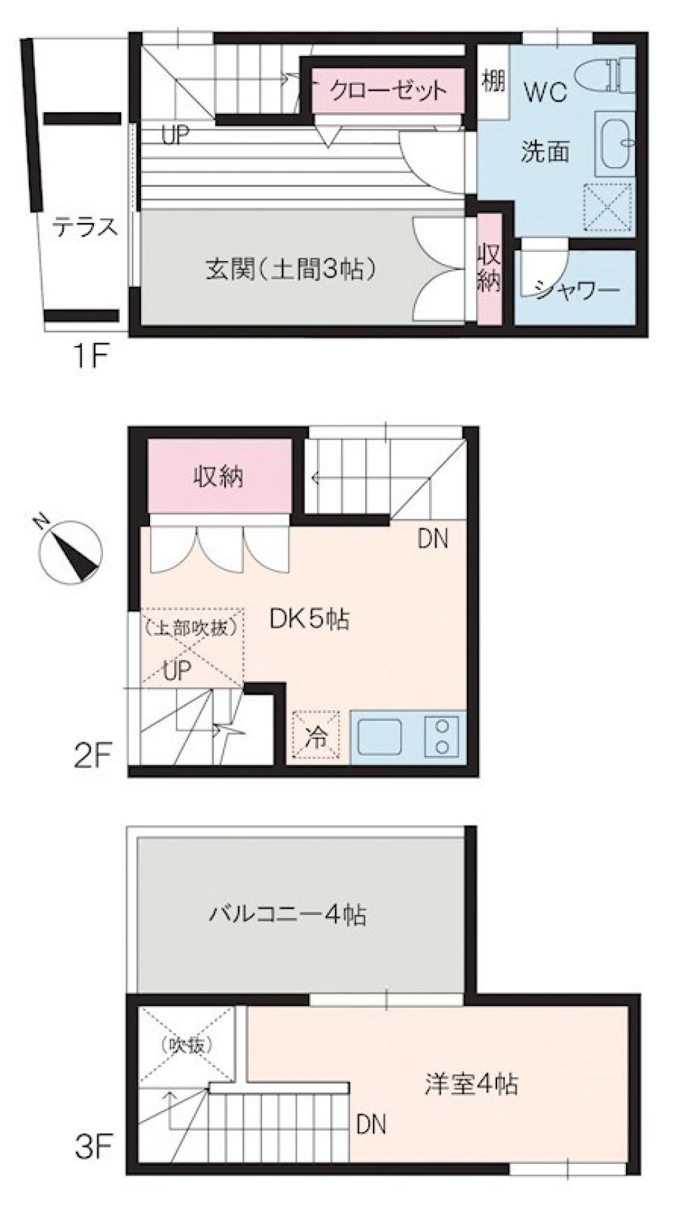 Ｋａｌｏｎ 001号室［ペット可］の間取り図