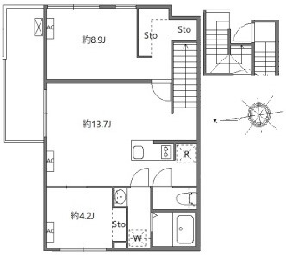 アピチェ戸越銀座　302号室［新築］の間取り図