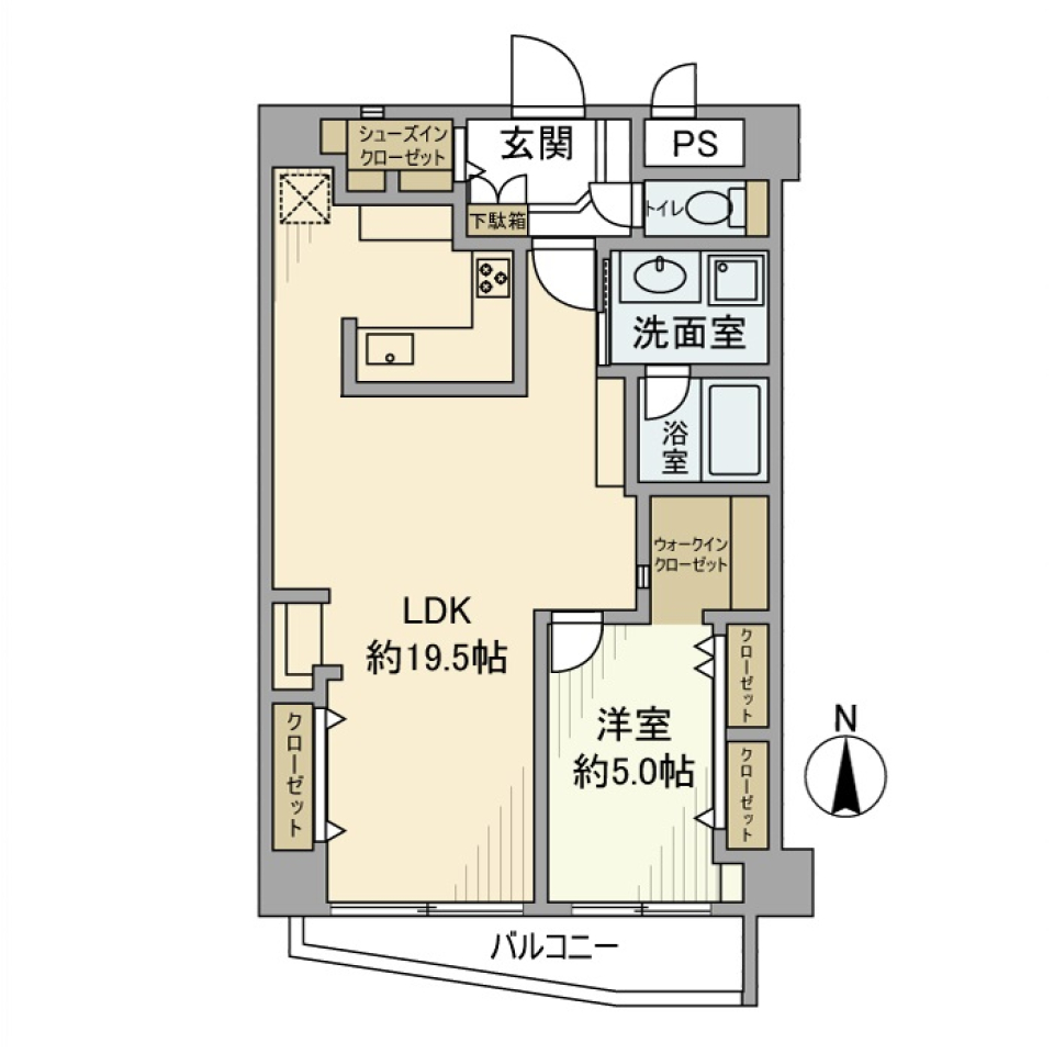 藤和白金台コープ　402号室の間取り図