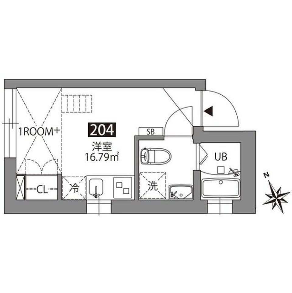 GREEN TERRACE KICHIJOJI　204号室の間取り図