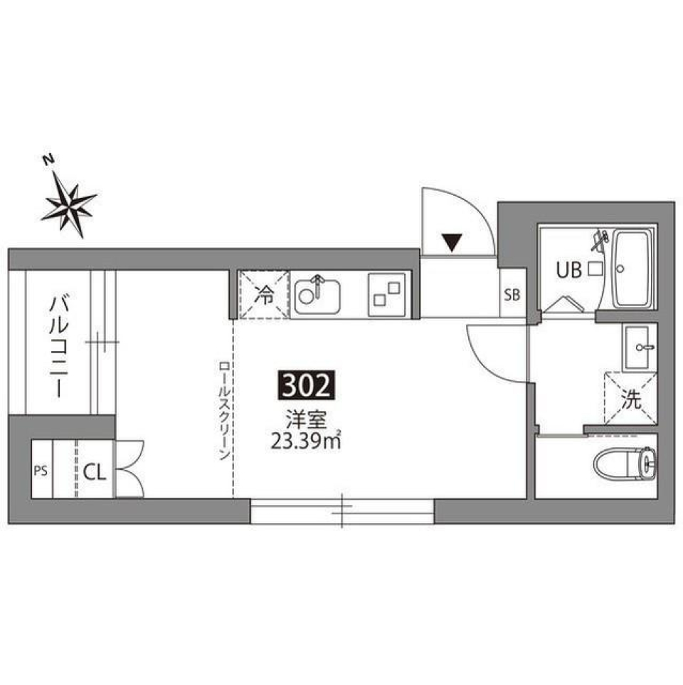 GREEN TERRACE KICHIJOJI　302号室の間取り図