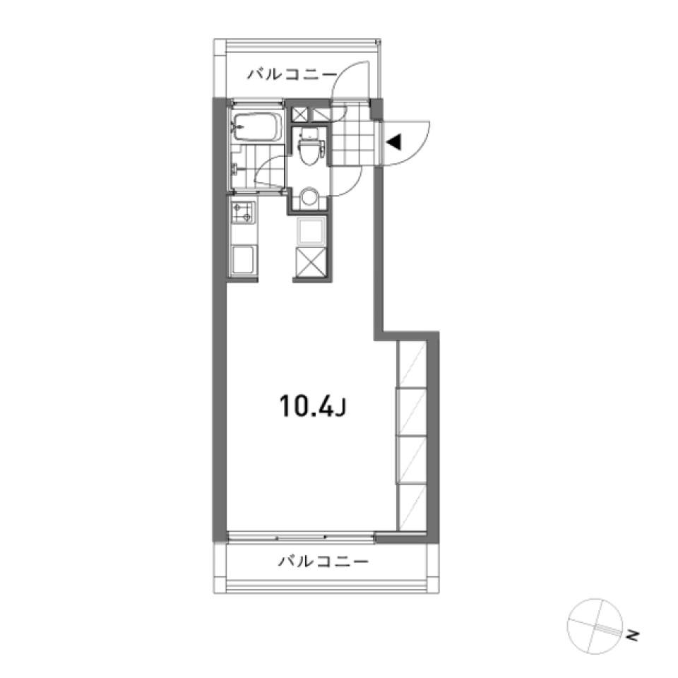 OPUS 203号室の間取り図