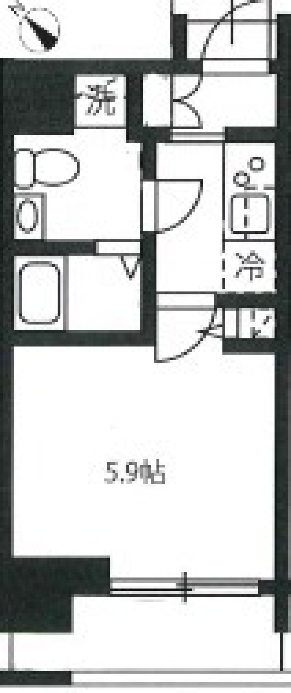 ハーモニーレジデンス新横浜　1001号室［ペット可］の間取り図