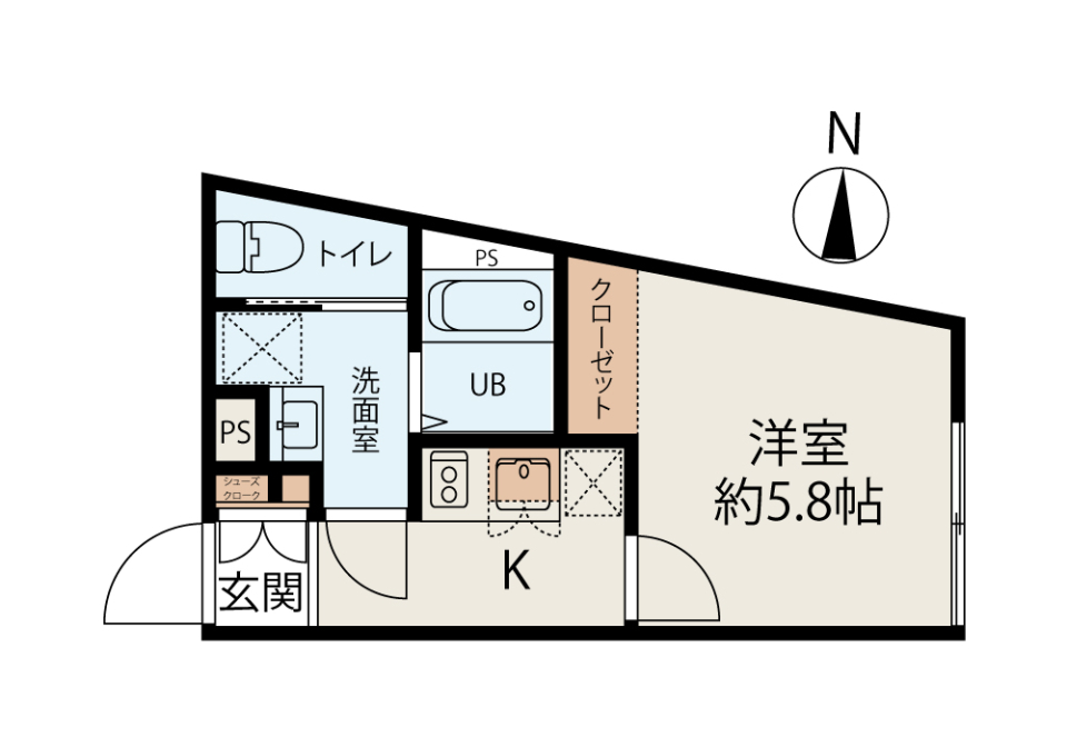 CHARLOTTE　302号室の間取り図