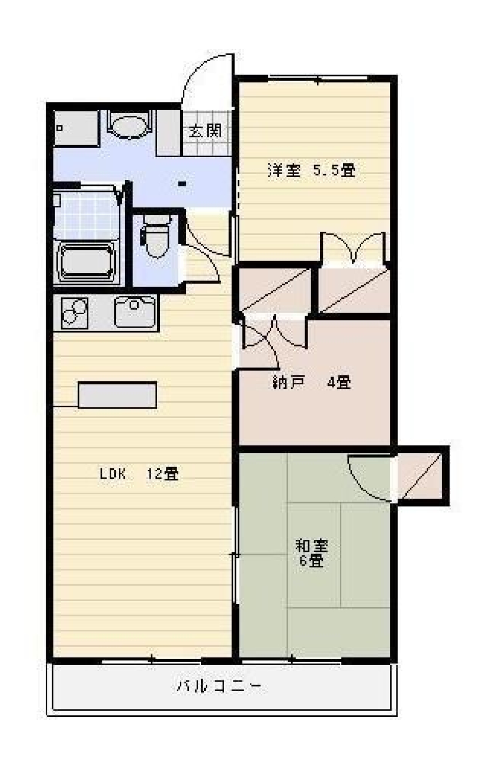 少しレトロで機能的［ペット可］の間取り図