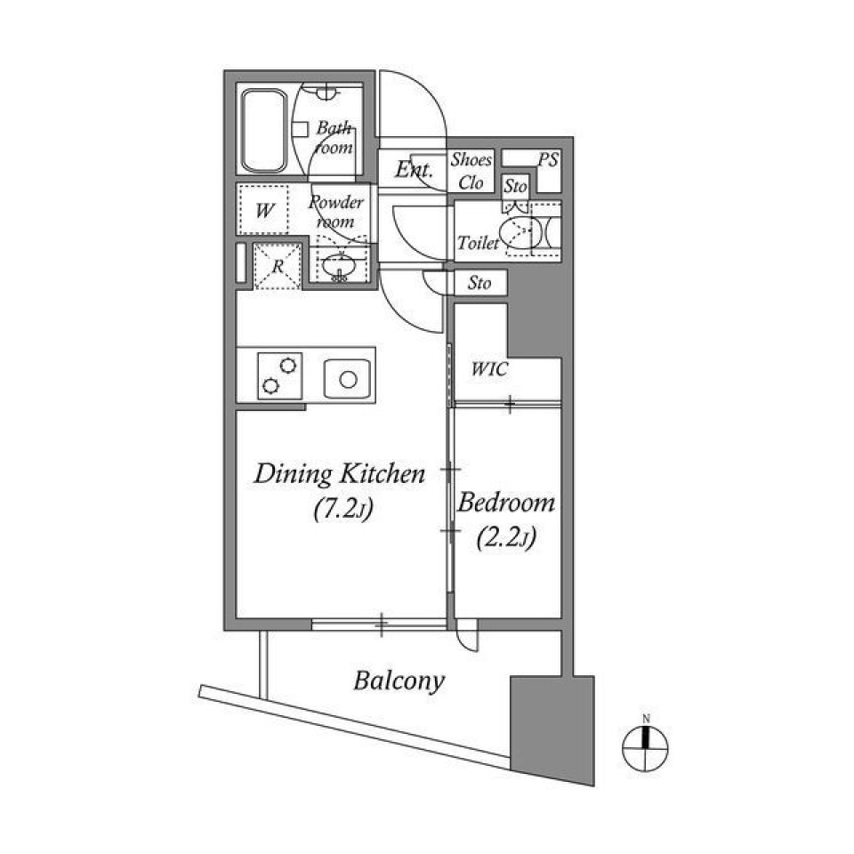 nido蔵前Avenue　0303号室［ペット可］の間取り図