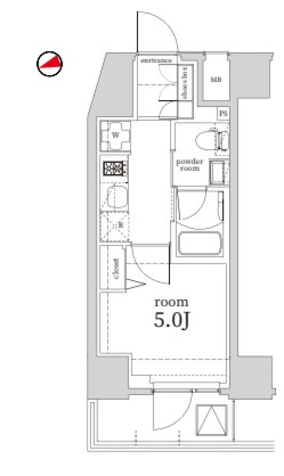 Log戸越／ログ戸越　303号室［ペット可］の間取り図