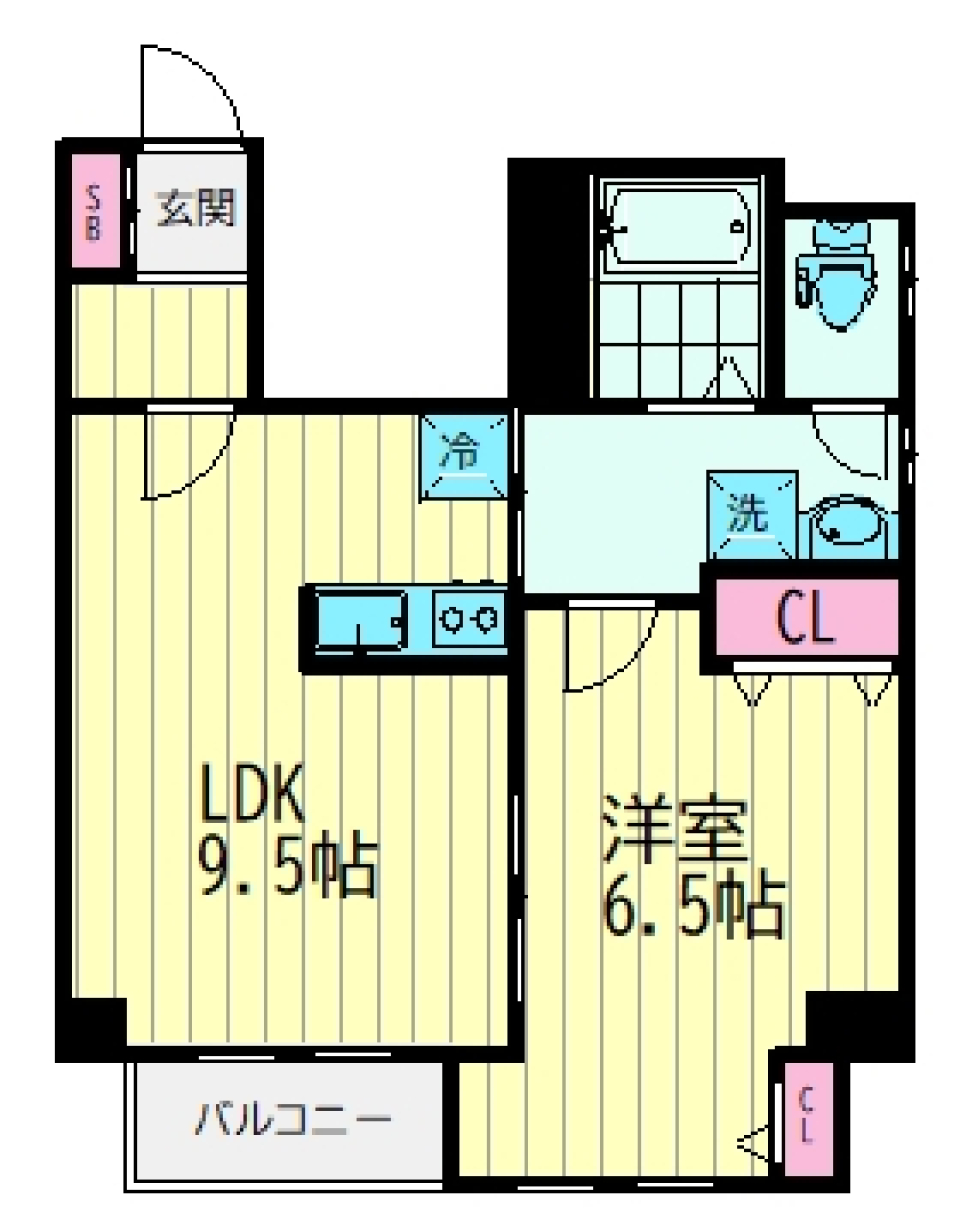 ブラウンハウス　301号室の間取り図