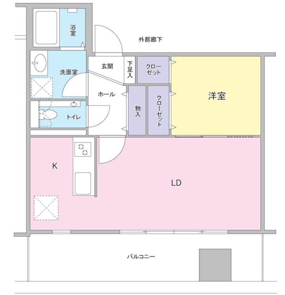 箱崎リージェントビル 803の間取り図