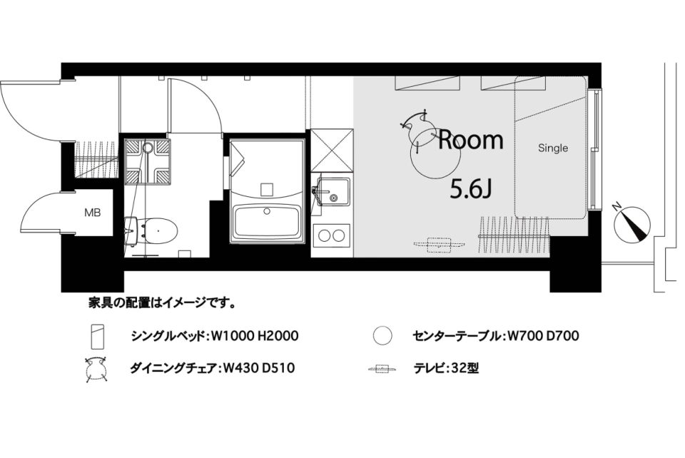 ライオンズマンシヨン千駄ケ谷第二 216号室の間取り図