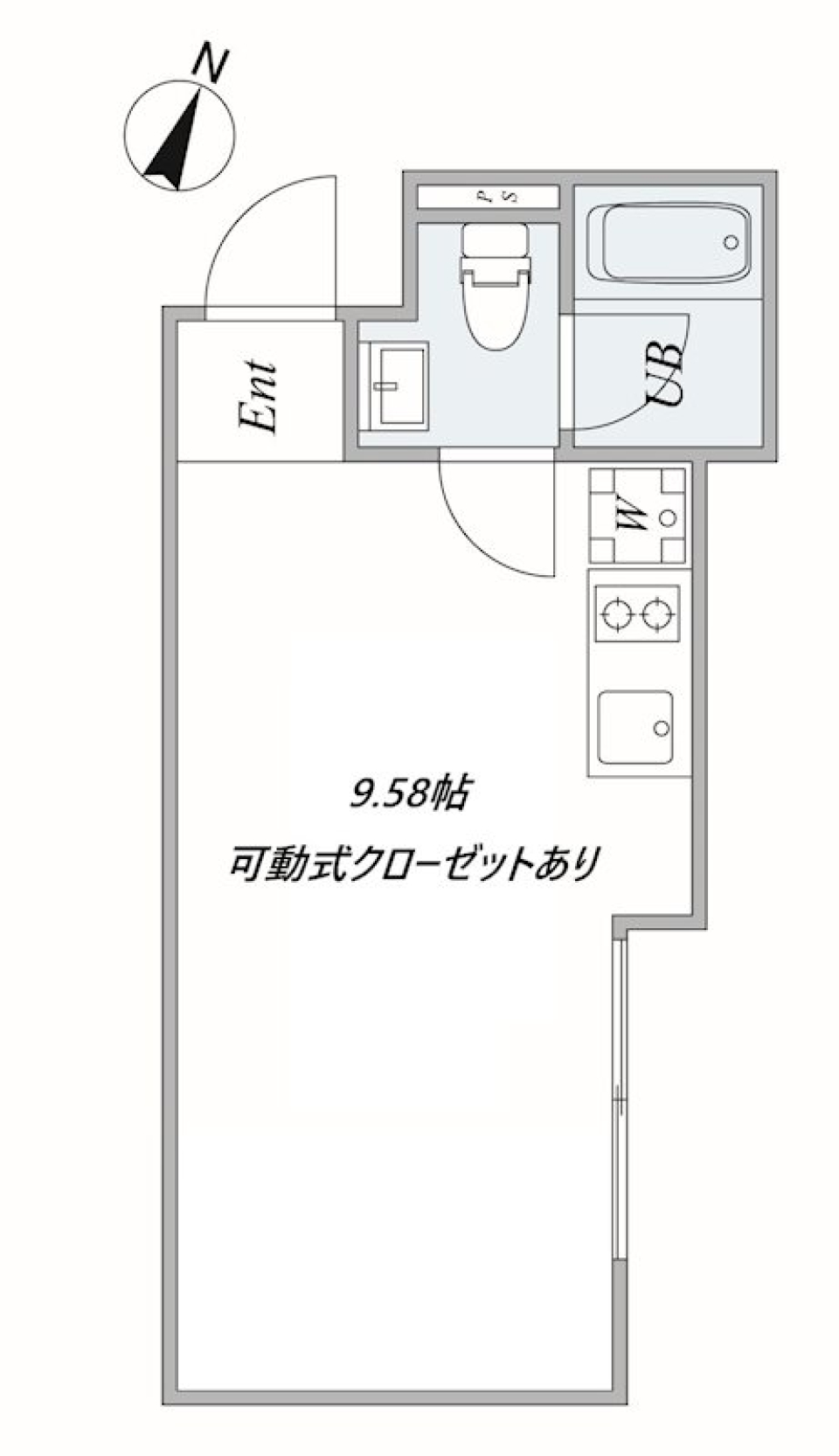 LaLa THIRA 302号室の間取り図