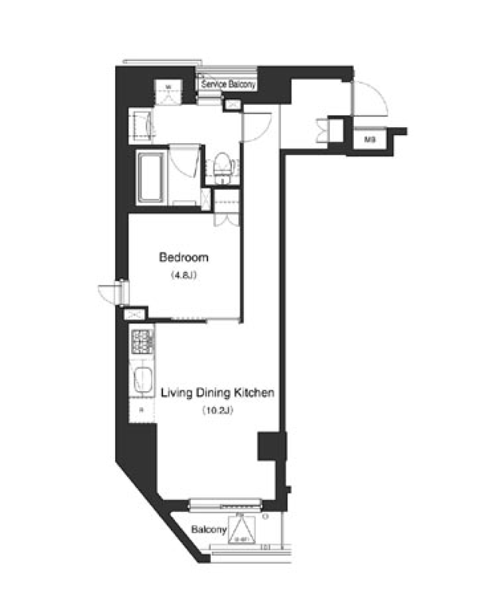 プライムアーバン笹塚　602号室の間取り図