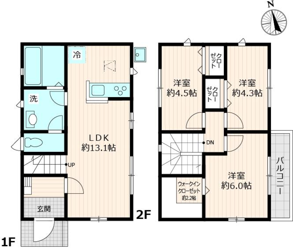 舎人戸建　B号室［ペット可］の間取り図