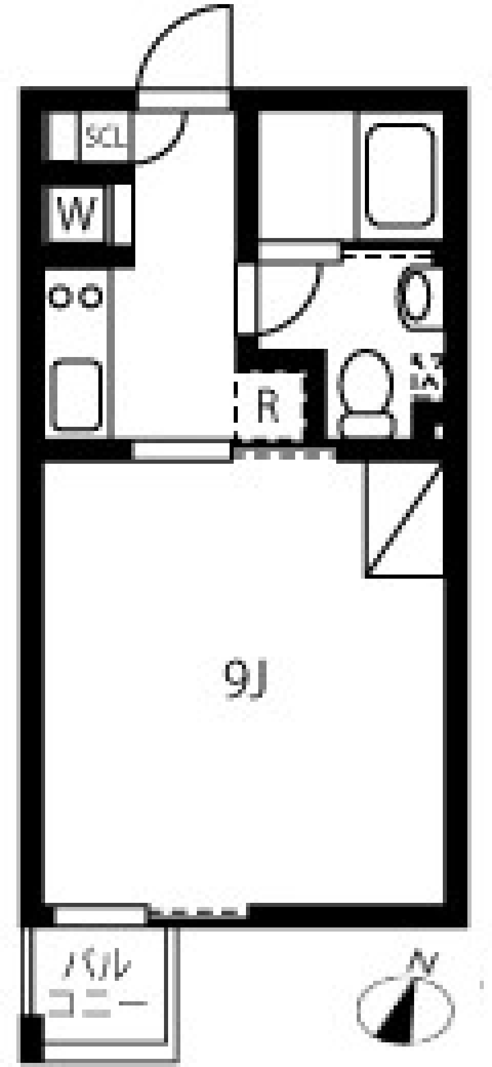 アレーロ幡ヶ谷Ⅱ403号室［ペット可］の間取り図