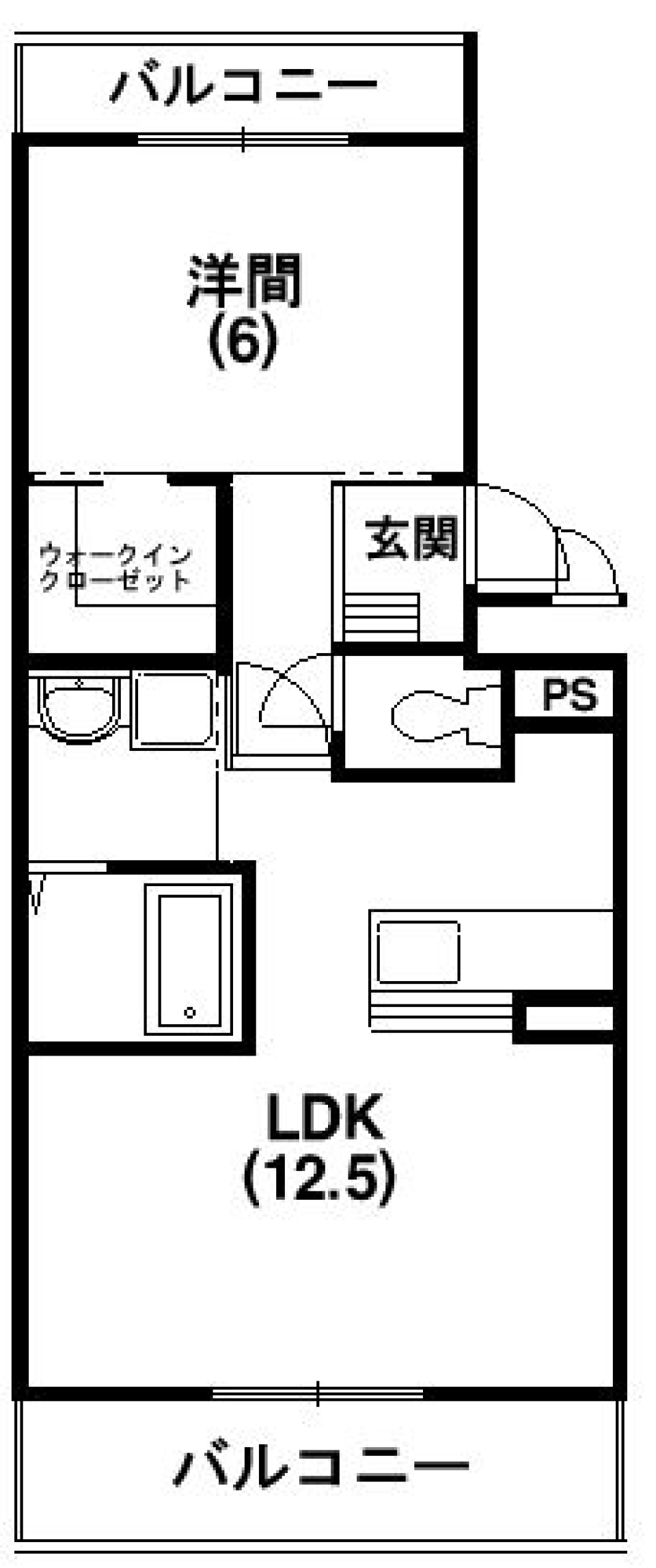 やっぱりシンプルが好きの間取り図