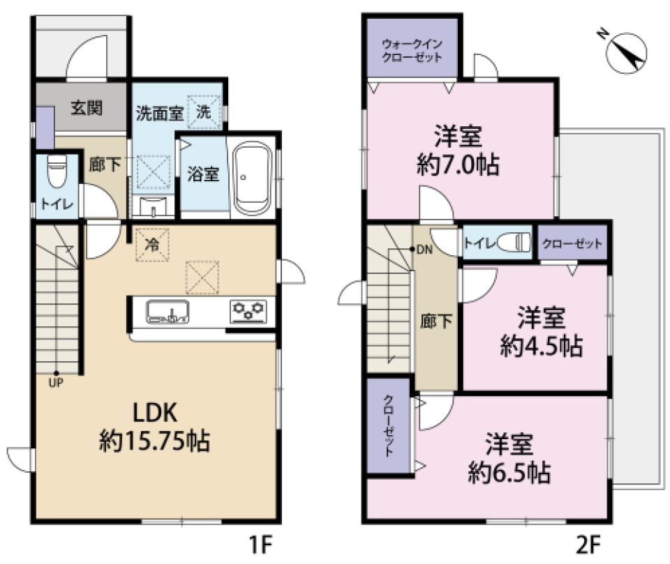 ほほえみ溢れる休日［戸建］の間取り図