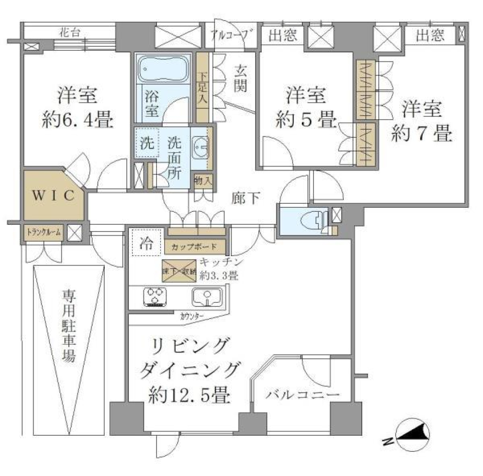 アクシルコート銀座イースト　101号室の間取り図