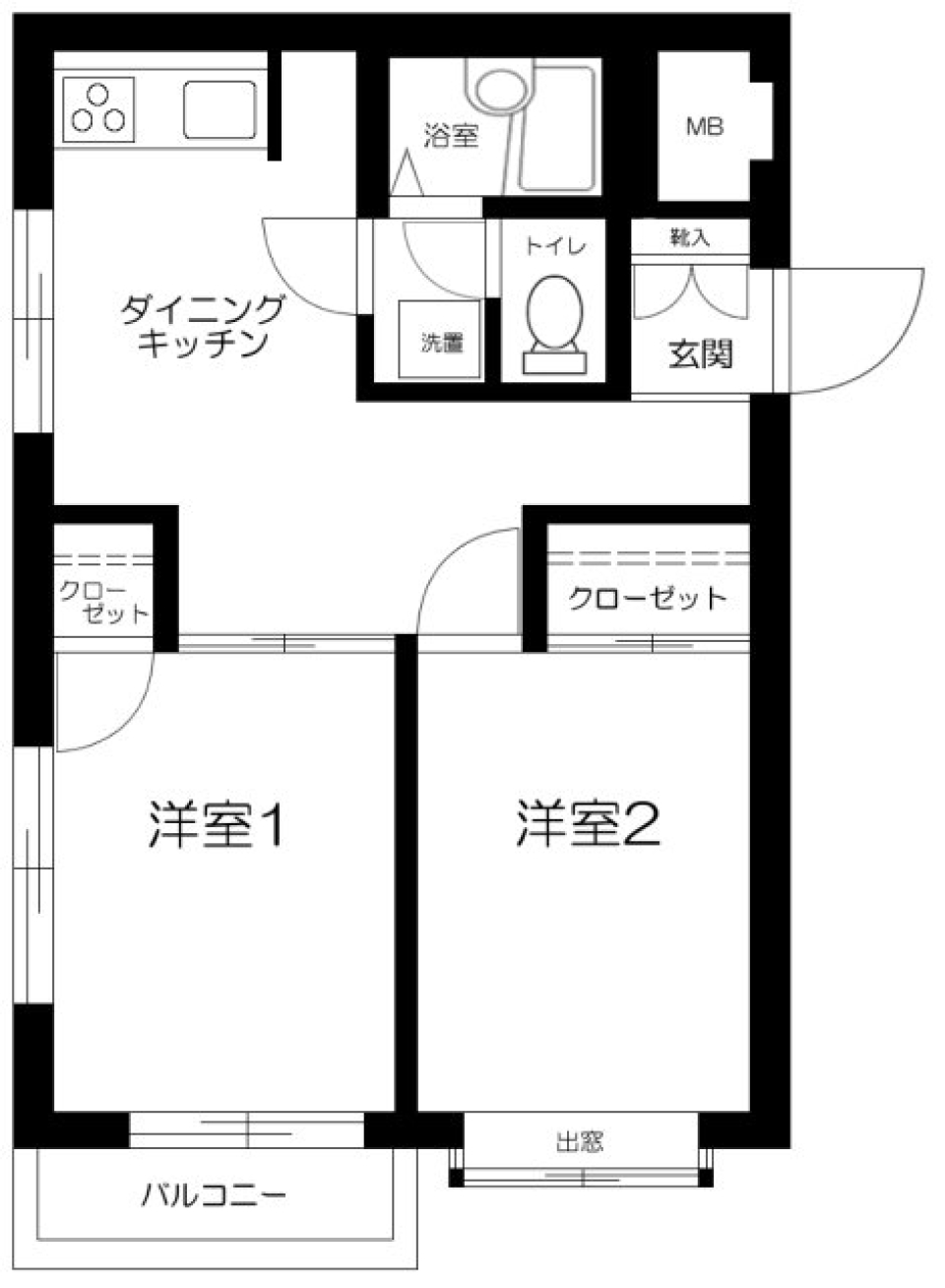 ロジマンエイト　305号室の間取り図