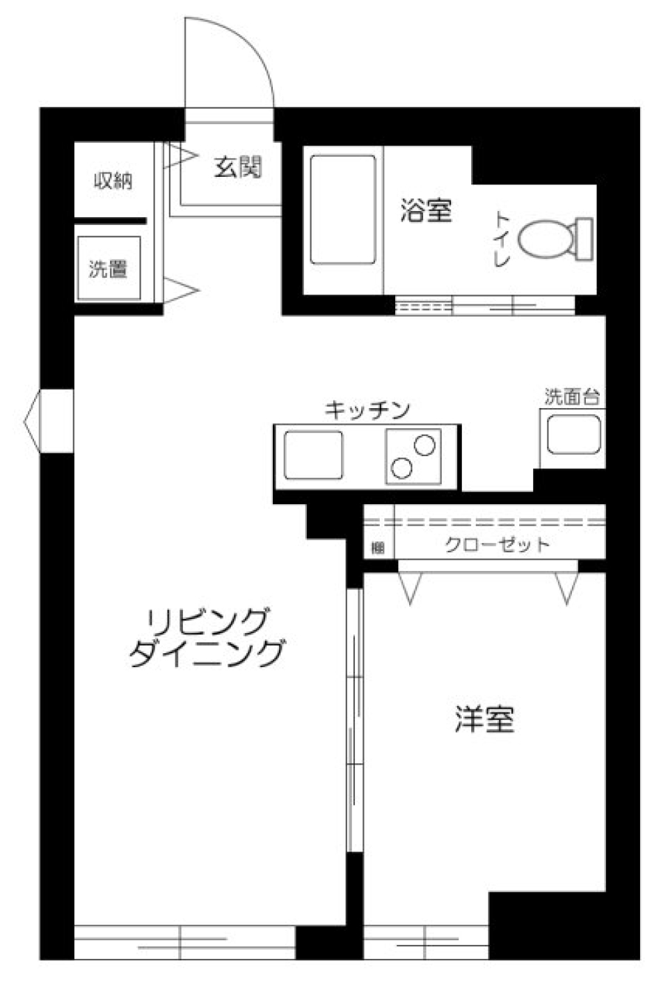 ハイムマグノリア　201号室［ペット可］の間取り図