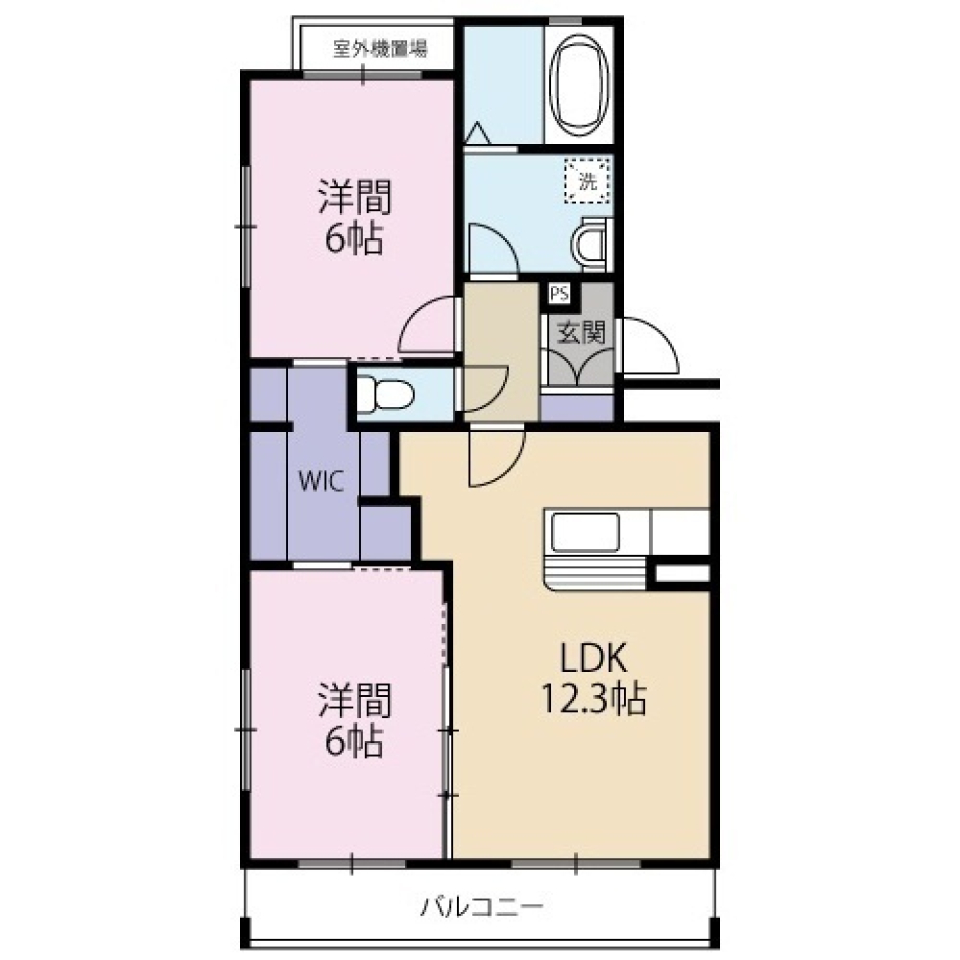 クリーンなお部屋でスマートな暮らしをの間取り図