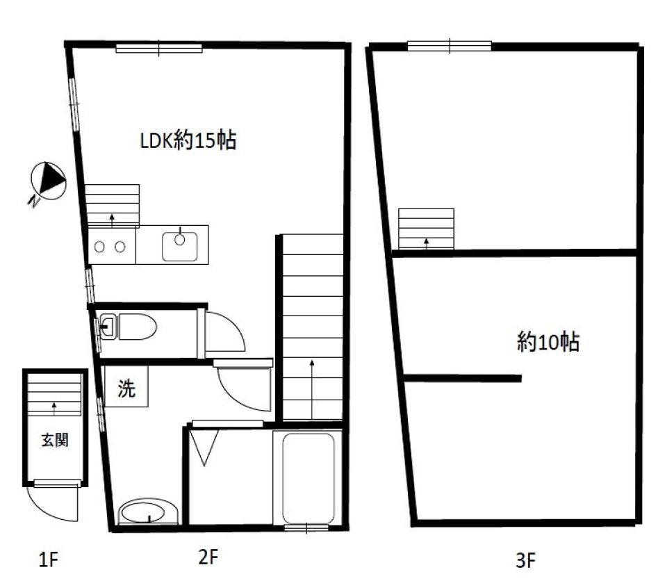 太陽と、ちょっと相談の間取り図